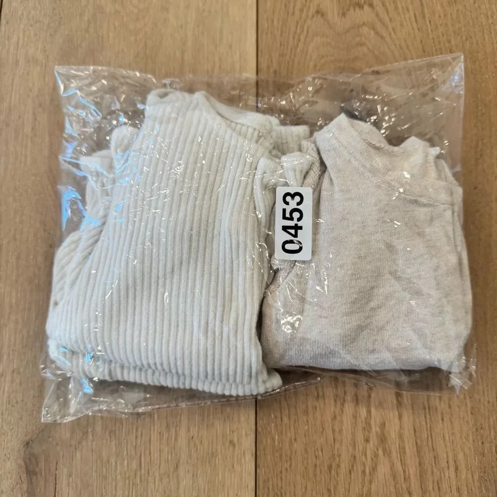 Cream Ruffle Baby Sweater and Pants Sets - Baby Gap Bundle